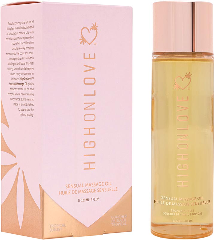Olio da massaggio HighOnLove Coucher de Soleil Tropical - 120 ml
