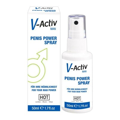 V-Activ Penis Power Spray | Spray pour stimuler l'érection | 50 ml