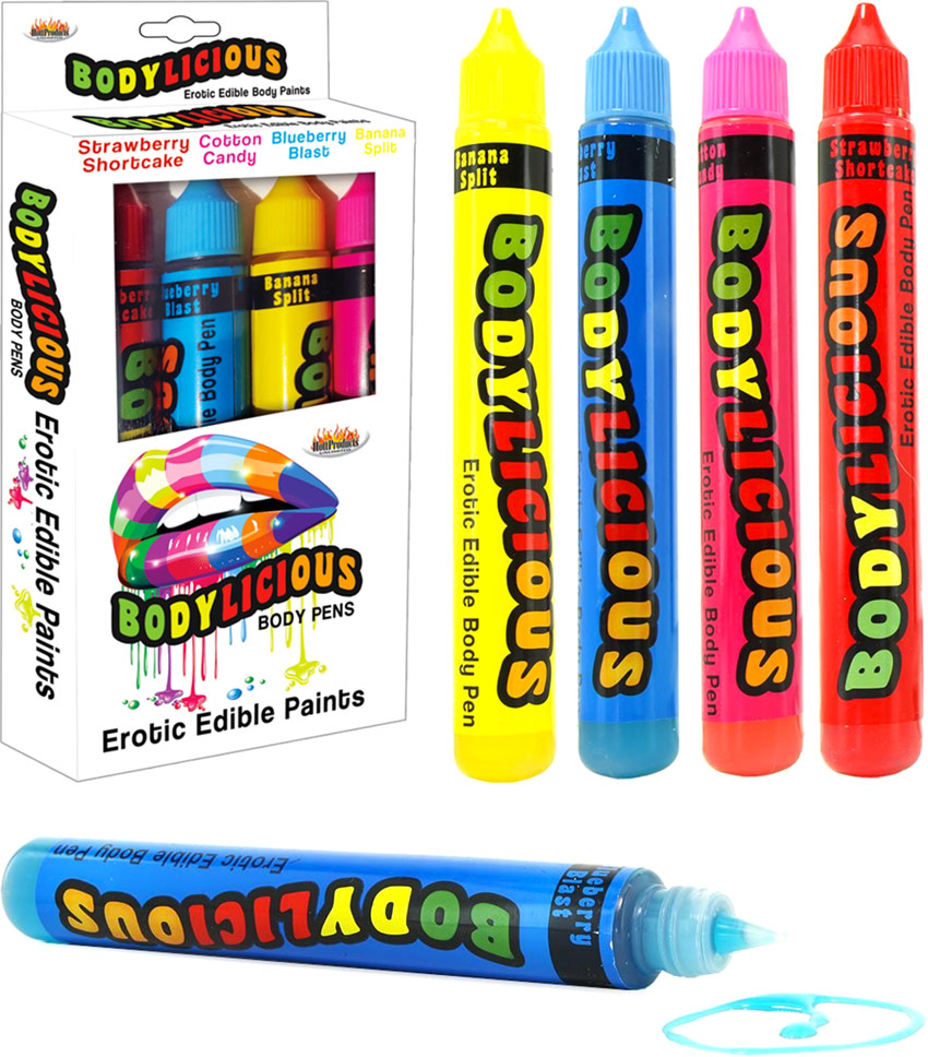 Bodylicious pens for the body with edible ink