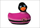 I Rub My Duckie 2.0 Colors vibrierende Ente - Rosa & Schwarz (Mini)