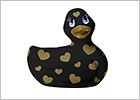I Rub My Duckie 2.0 Romance Vibrating Duck - Black & golden (Mini)