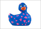 I Rub My Duckie 2.0 Romance vibrierende Ente - Blau & Rosa (Mini)