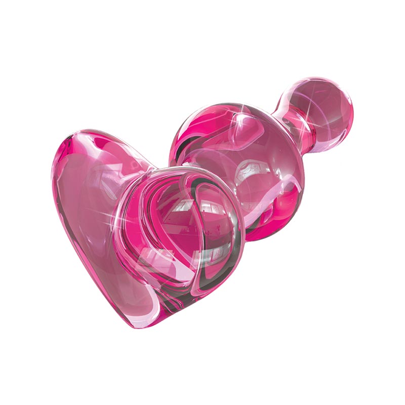 best lubricant for aluminum sliding doors Plug Anal Pequeno com Coração Colorido Rosa em Metal Cromado main image 0