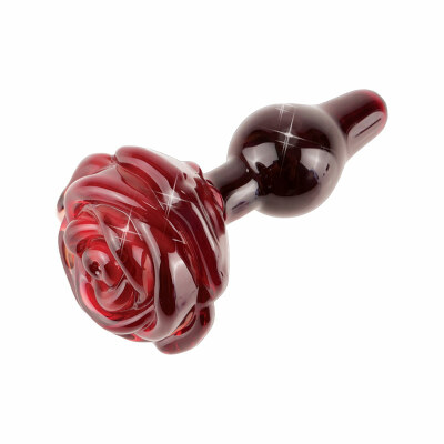 Icicles No. 76 | Plug anal en verre terminé par une rose