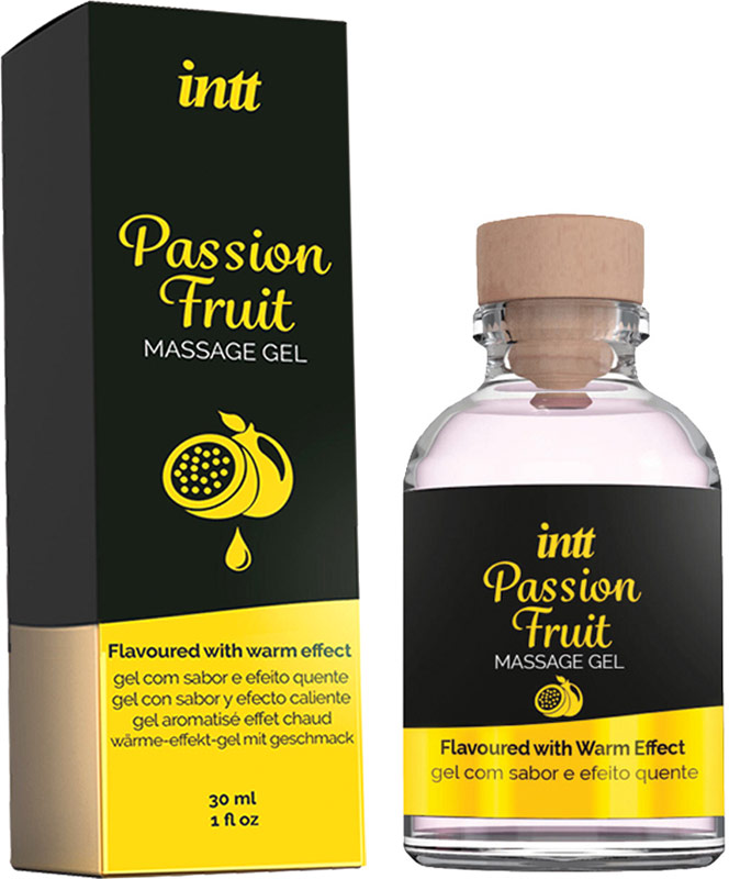 Gel da massaggio riscaldante Intt - Frutto della passione - 30 ml