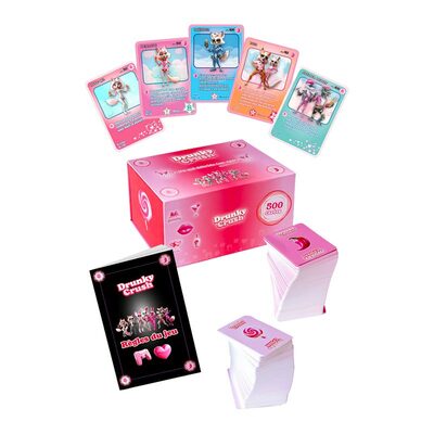 Drunky Crush | Jeu de cartes érotique pour couple | 500 cartes