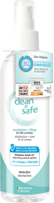 Nettoyant Sextoy Clean'n'Safe - 100 ml
