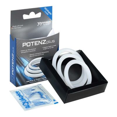 JoyDivision POTENZplus | Set mit 3 Penisringen aus Silikon (S/M/L)