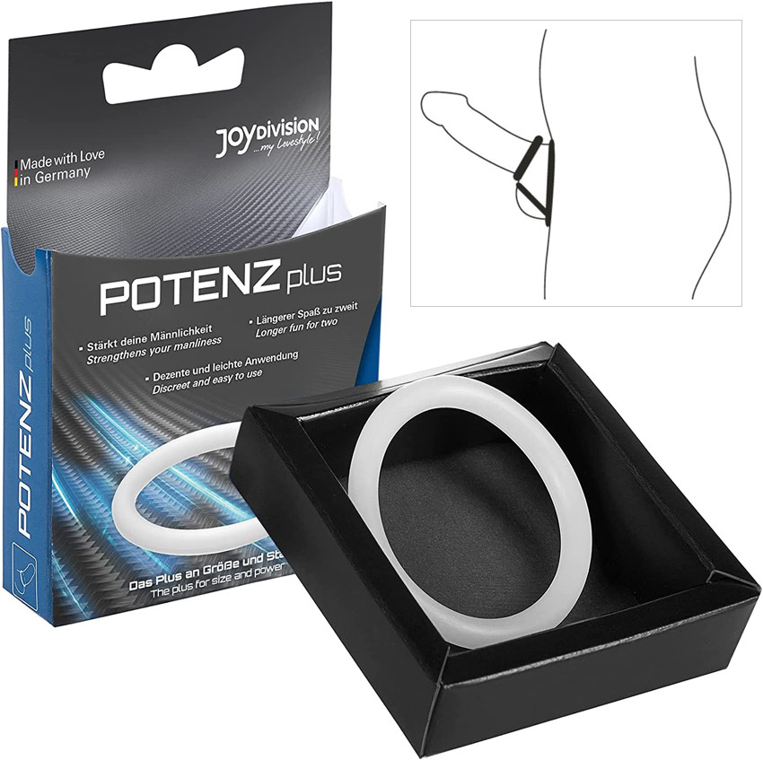 Anello per pene in silicone JoyDivision POTENZplus - 49 mm