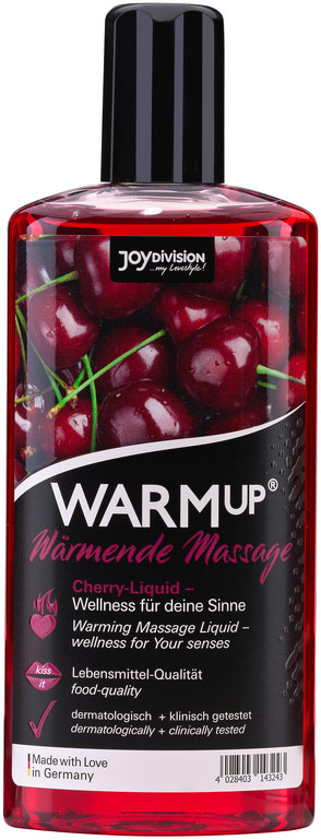 JoyDivision WARMup warming massage oil - Cherry