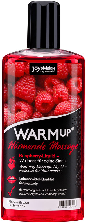 JoyDivision WARMup wärmendes Massageöl - Himbeere
