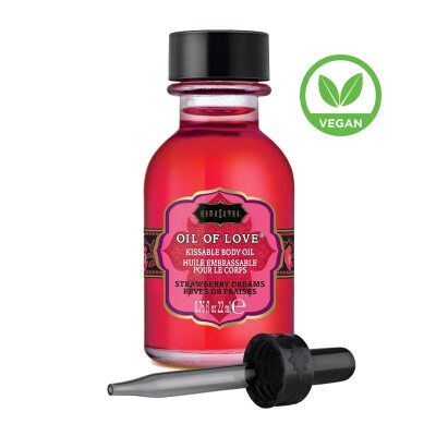 Kamasutra Oil of Love | Intimes Öl für erogene Zonen | Erdbeer