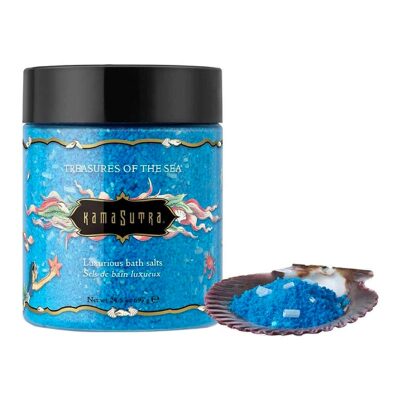 Kama Sutra Treasures of the Sea | Luxuriöses Badesalz | Azurblau