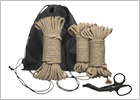 Kit di iniziazione BDSM Doc Johnson Kink Bind e Tie (corde e forbici)