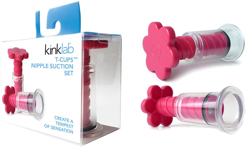 KinkLab T-Cups Nipple Suction Set (2 pieces)