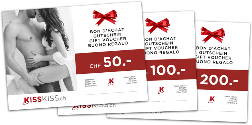 Bon cadeau KissKiss.ch CHF 100.-