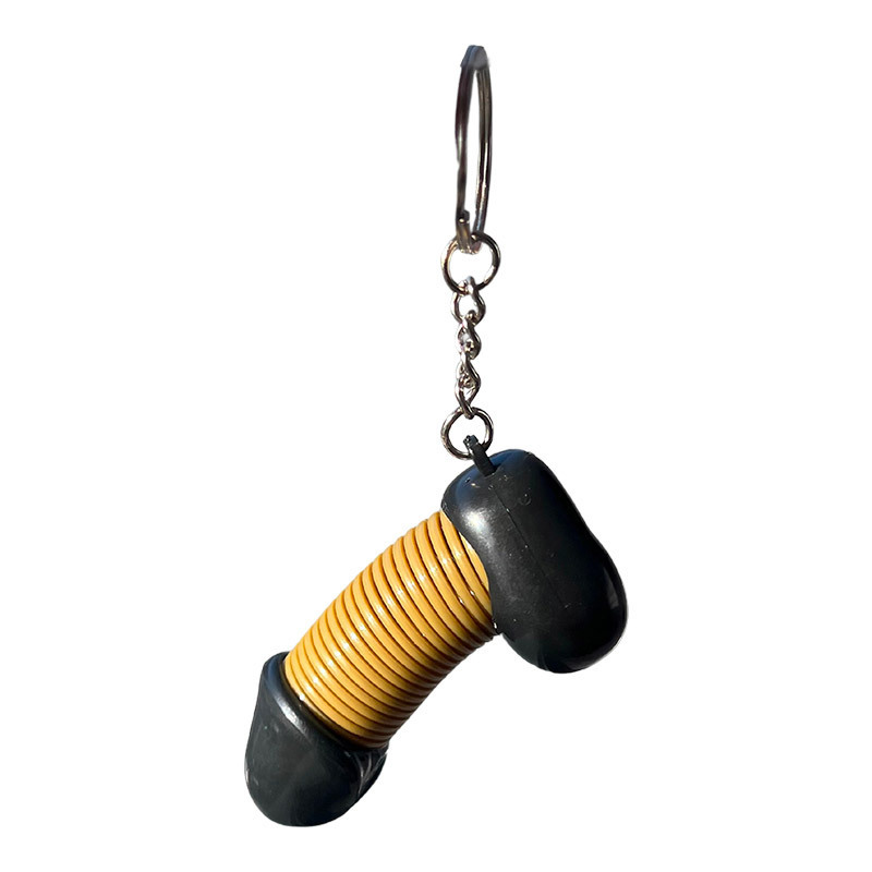 KissKiss.ch | Schlüsselanhänger in Form eines Penis mit elastischer Feder KissKiss.ch | Schlüsselanhänger in Form eines Penis mit elastischer Feder