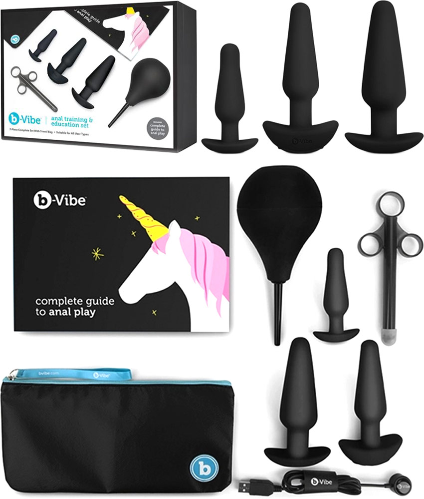 b-Vibe anal training kit - 7 pieces (+ carrying case)