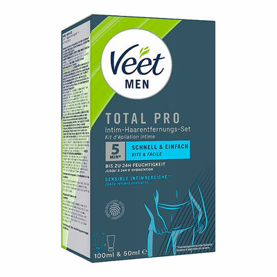 Veet for Men | Kit pour homme | Crème dépilatoire et baume de soin