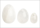 La Gemmes Eier von Yoni aus Stein - Clear Quartz