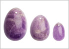 La Gemmes Eier von Yoni aus Stein - Reiner Amethyst