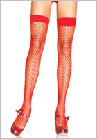 Leg Avenue 9036 fishnet stockings - Red (S/L)