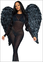 Leg Avenue A2887 pair of feathered wings - Black
