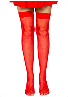 Leg Avenue 9011 fishnet stockings - Red (S/L)