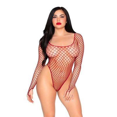 Leg Avenue 89377 | Body en résille large de couleur bordeaux Leg Avenue 89377 | Body en résille large de couleur bordeaux