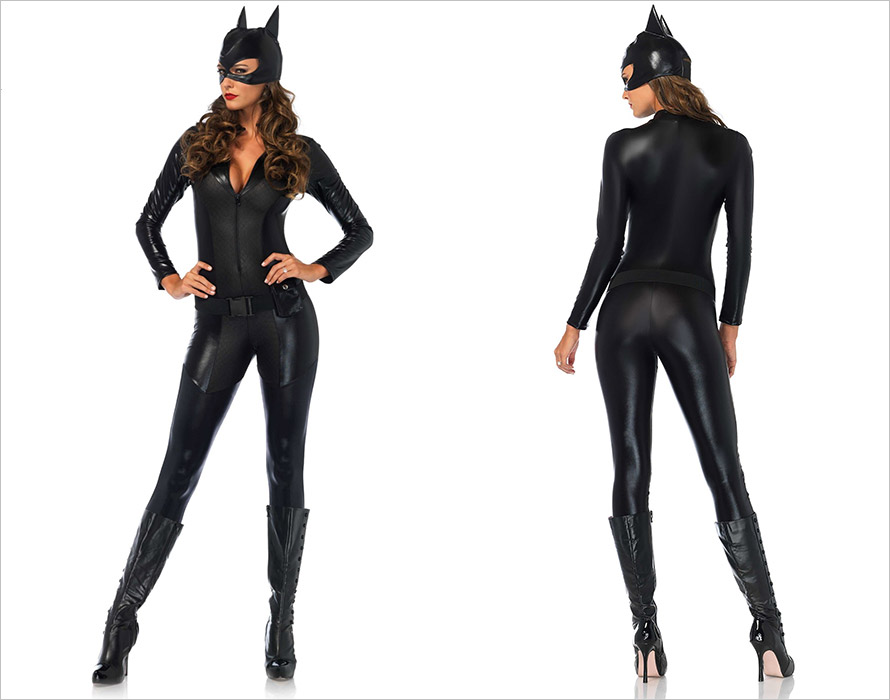 Leg Avenue Costume de catwoman Captivating Crime Fighter (S)