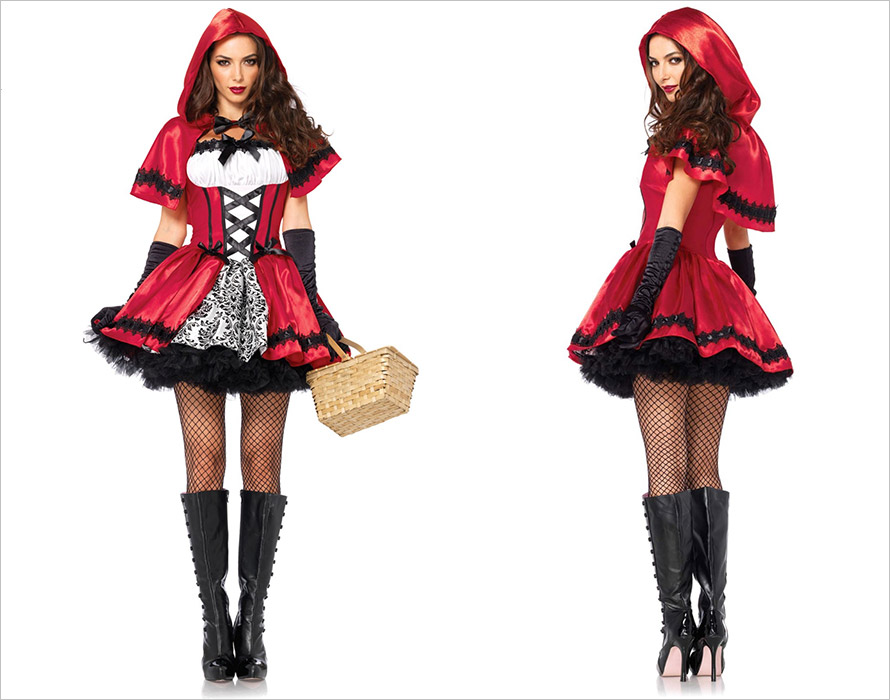 Leg Avenue Costume Petit Chaperon Rouge Gothic (S)