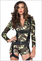 Leg Avenue Goin' Commando Militrkostm (S)