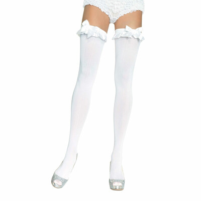 Leg Avenue Opaque Thigh Highs Strümpfe - Weiss