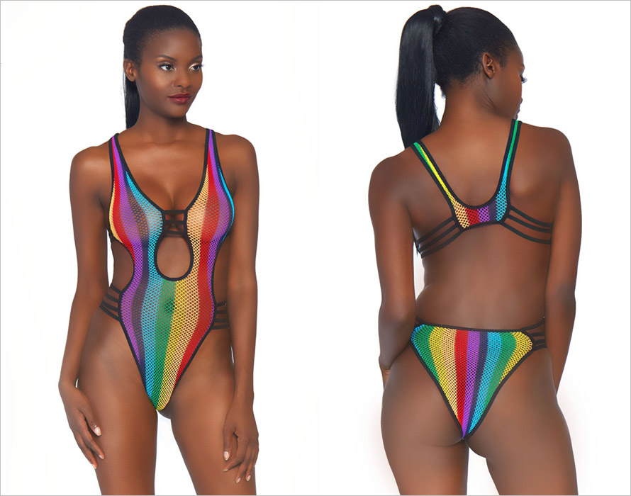 Leg Avenue Body Rainbow - Multicolore (S/L)