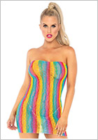 Leg Avenue Rainbow Leopard Dress - Multicoloured (S/L)