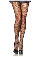 Leg Avenue Distressed Net Feinstrumpfhose - Schwarz (S/L)