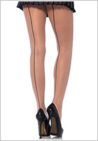 Leg Avenue Classic Sheer Backseam Feinstrumpfhose - Beige (S/L)