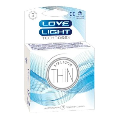 Love Light Technosex Xtra Super Thin | Préservatifs ultra fins Love Light Technosex Xtra Super Thin | Préservatifs ultra fins