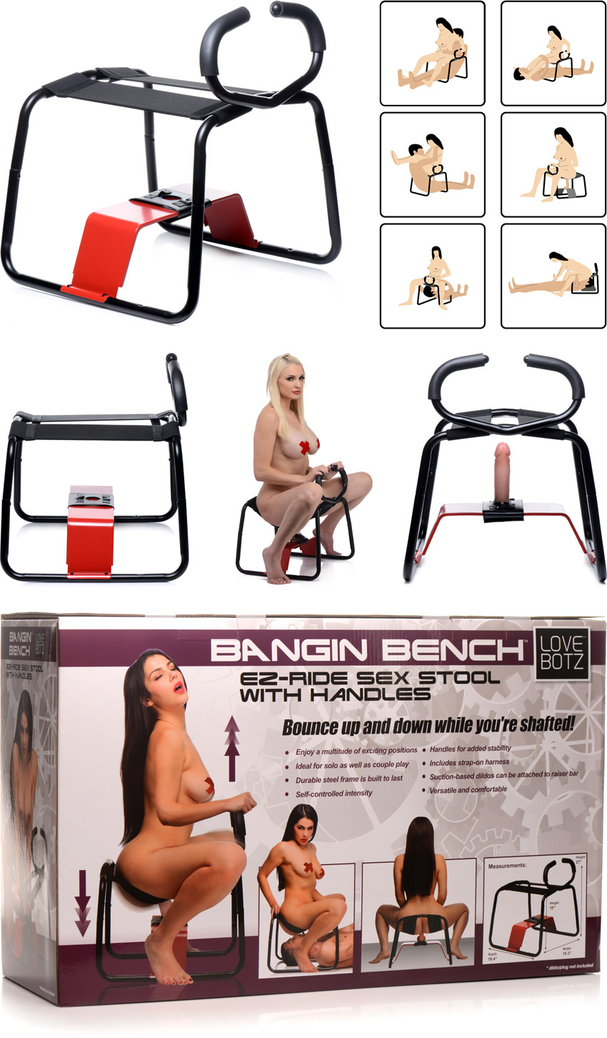 LoveBotz Bangin Bench EZ - Sex seat with holder for dildo