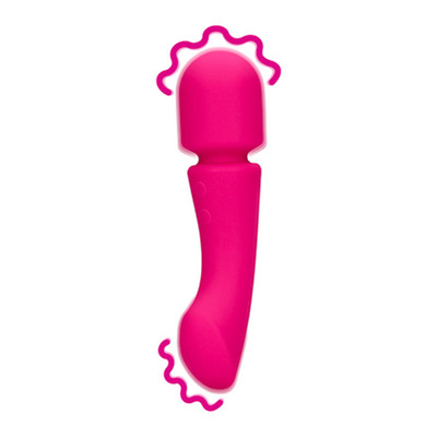 Loveline | Baguette vibrante double face en silicone ultra doux | Rose