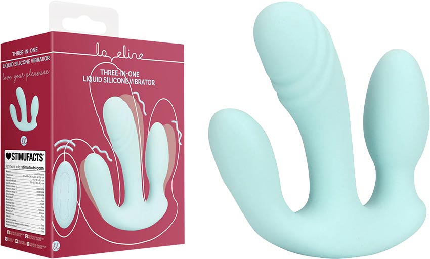 Loveline 3-in-1 Vibrator - Blau