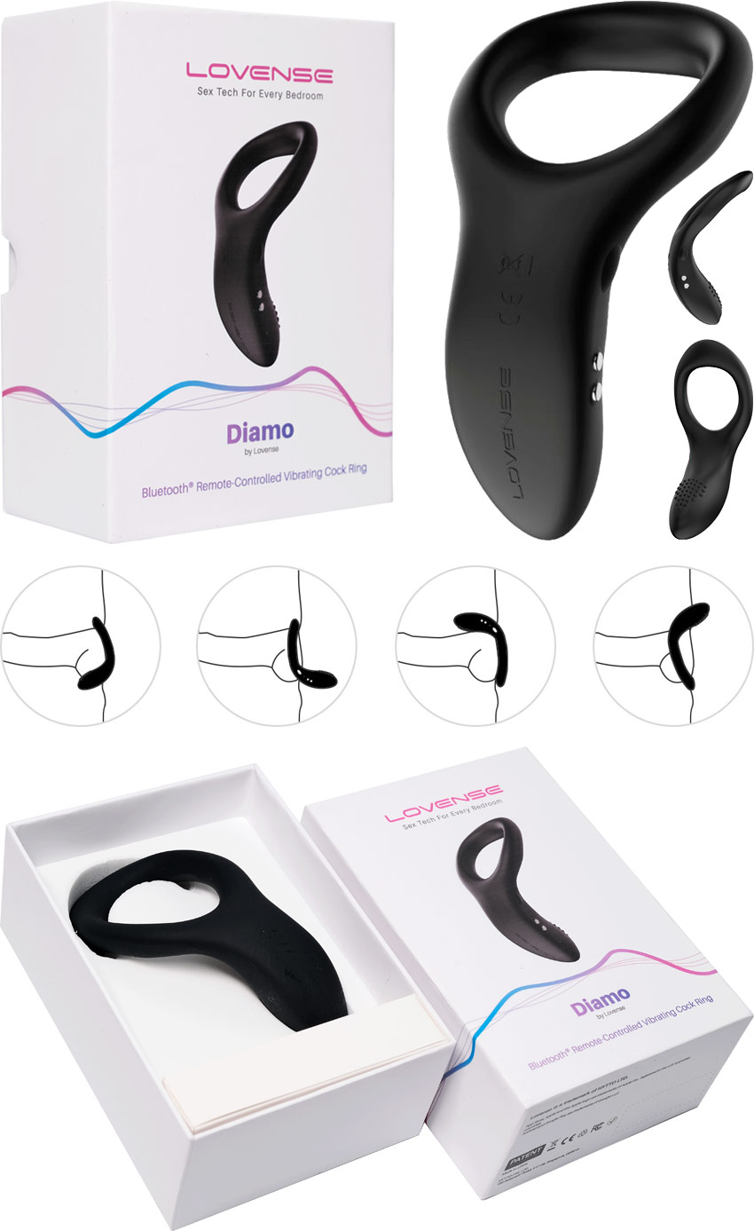 Lovense Diamo vibrating and connected penis ring