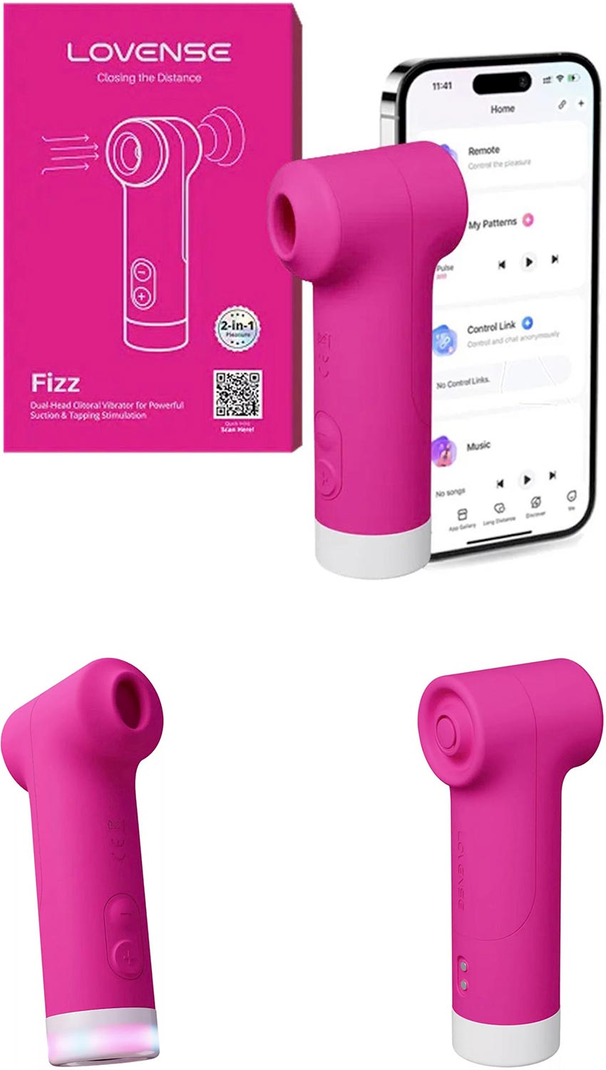 Lovense Fizz Verbundenes Klitorisstimulator - Rosa (iOS/Android)