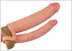 LoveToy Ultra Soft Double - Realistic dildo for double penetration