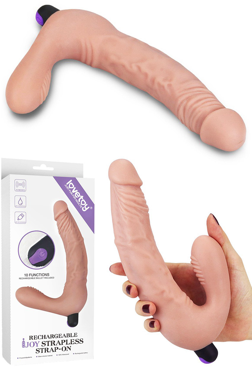 LoveToy iJoy vibrating double dildo without a harness