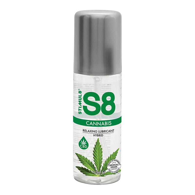Stimul8 S8 Cannabis | Lubrifiant hybride relaxant au cannabis | 125 ml Stimul8 S8 Cannabis | Lubrifiant hybride relaxant au cannabis | 125 ml