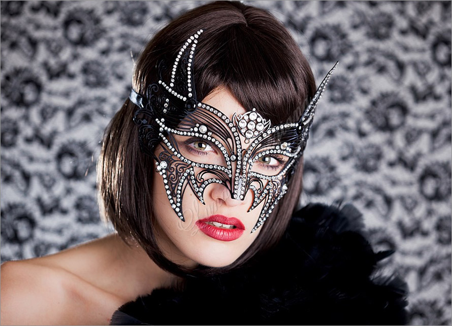 Masque vénitien de luxe Luna Veneziana - Diavolo