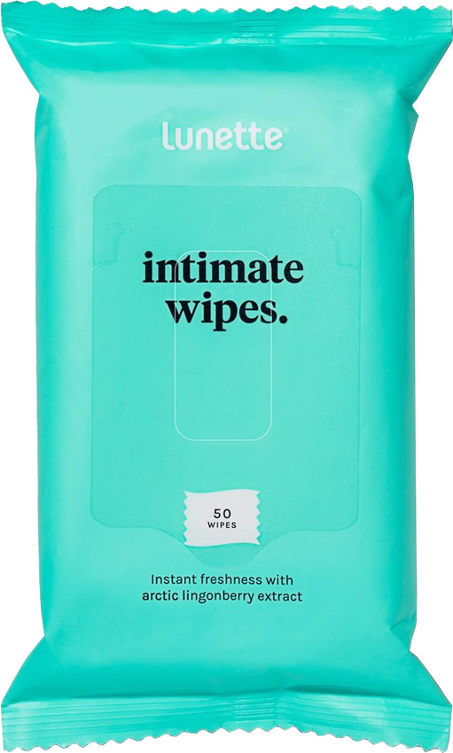 Lunette Intimate Wipes erfrischende Intimtcher (50 Tcher)