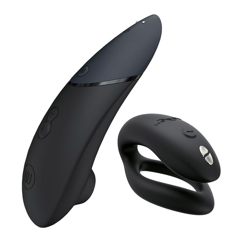 Womanizer Lust & Luxury  Clitoral Stimulator and Cock Ring  Black