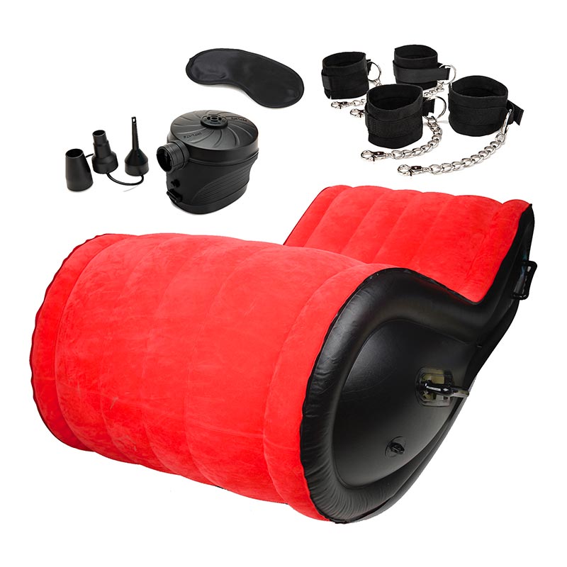 Lux Fetish | Aufblasbares Erotiksofa mit BDSM-Zubehör und Pumpe Lux Fetish | Aufblasbares Erotiksofa mit BDSM-Zubehör und Pumpe